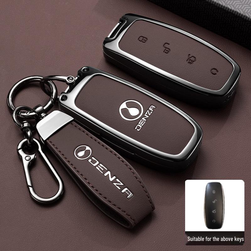 Customized Denza D9 N7N8 Key Cover with Metal Buckle and Protective Shell
