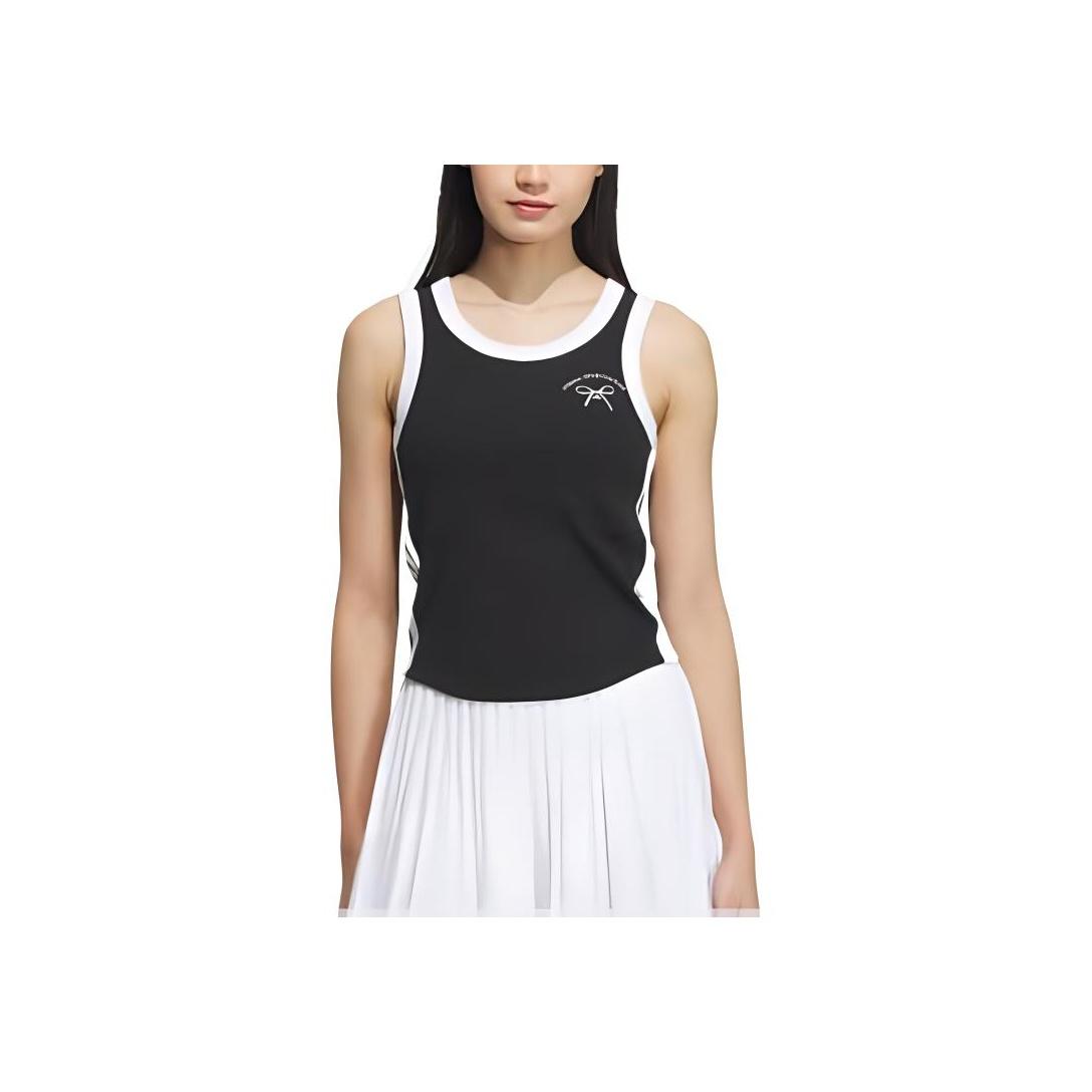 

Adidas SS25 Удобная облегающая дышащая мягкая приятная для кожи майка-топ для женщин, черные топы JY7621 S