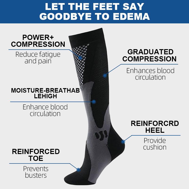Unisex Compression Sports Socks for Running, Yoga, and Jumping