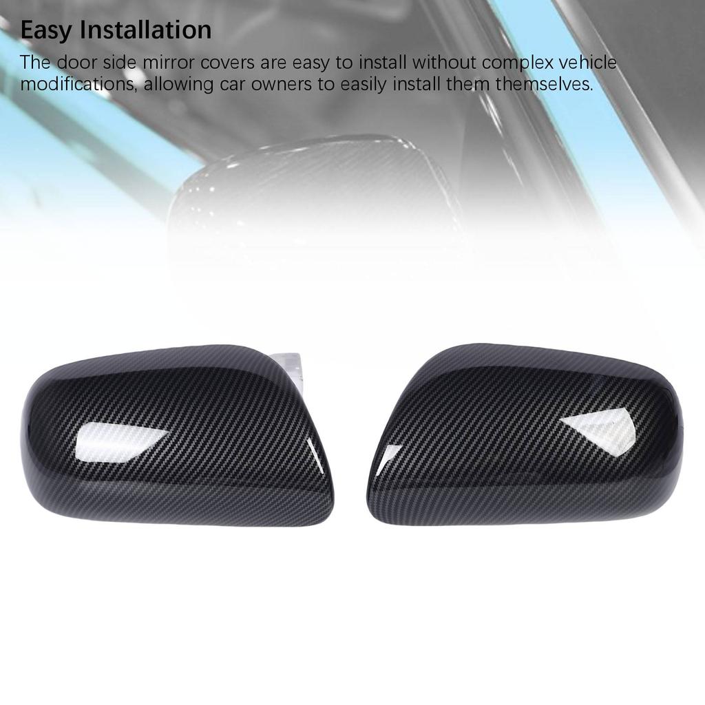 1 Pair Rearview Mirror Cap 8791502910 Carbon Fiber Look Left Right Side Replacement Door Wing