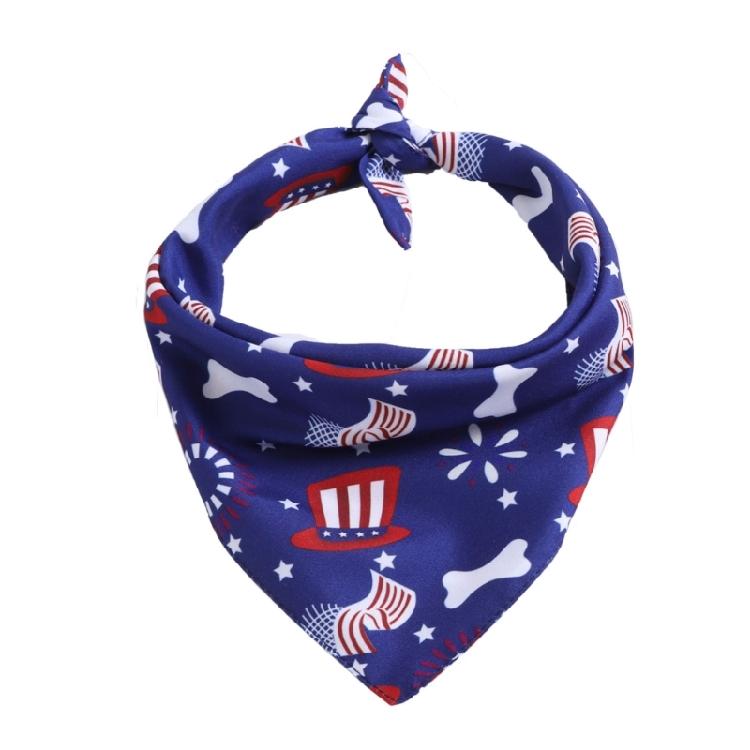 Dog Bandanas Independence Dress Up Festival Scarf Dogs Photography Towel