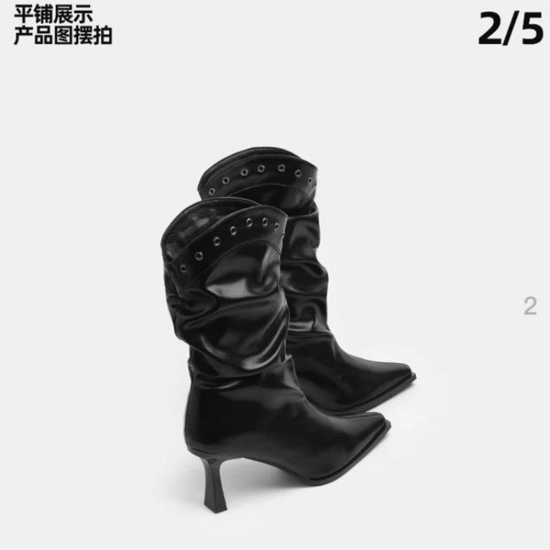 

2025 Осень Новые Туфли-лодочки с острым носком на высоком каблуке-шпильке Темперамент Французская мода Сексуальная красота Ботильоны 40 чёрный