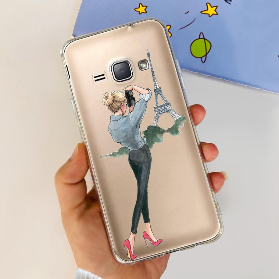For Samsung J1 2016 Case SM-J120F Cover Fashion Marble Flower Soft Silicone Phone Cover For Samsung J1 Mini J105F J 1 2016 Funda