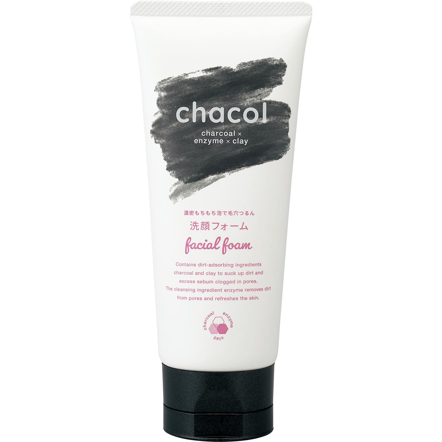 

chacol charcoal enzyme facial cleansing foam 130G &