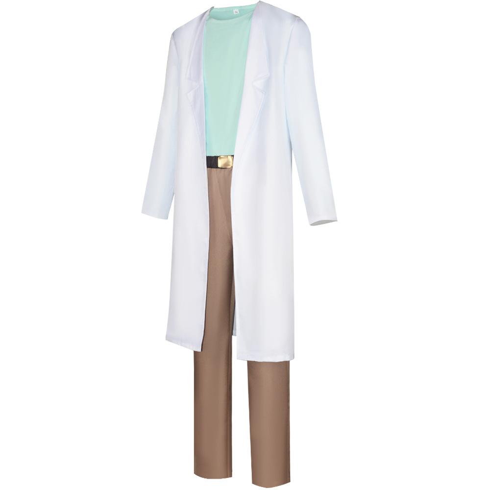 Rick und Morty Cosplay Kostüm Rick Wissenschaftler Rollenspiel Outfit Genialer Wissenschaftler Halloween Party Erwachsene Kinder