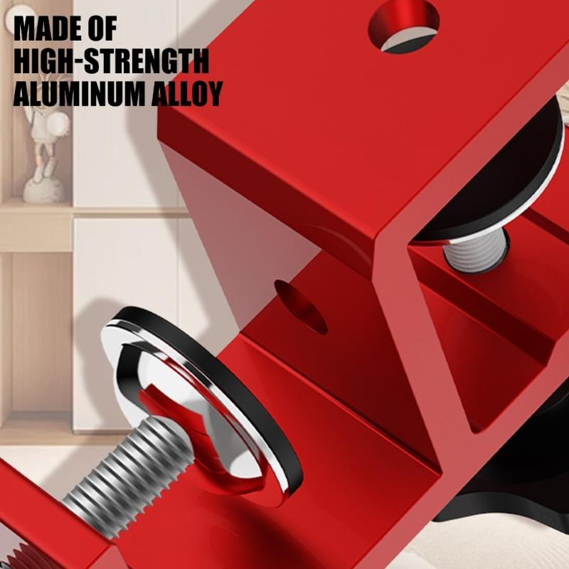0-25mm Woodwork Clamp Closure Scriber Wardrobe Marking Clamping Jig Aluminum Alloy Fixing Clip for Carpentry Woodworking