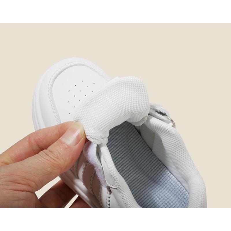 Kids White Sneakers Lightweight Soft Sole Casual Shoes For Boys Girls