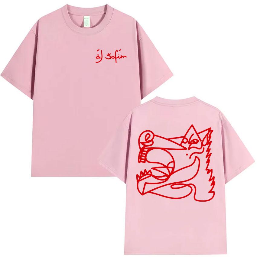 Rapper Al Safir Tour Graphics Short Sleeve Tshrit Mens Harajuku Oversized Tide Tshirts Casual Style Y2K T Shirt Unisex Teenagers