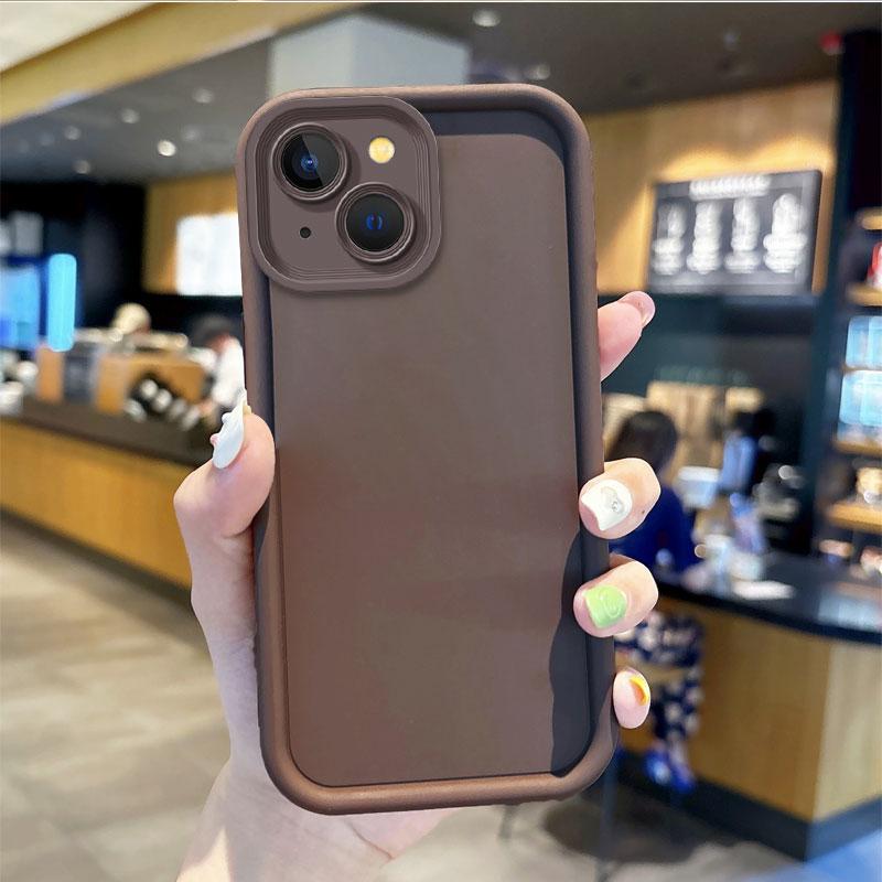 New Silicone Non-Slip Black Phone Case For iPhone 15 14 13 12 11 Pro Max 15 14 Plus Luxury Washable Phone Cases Shockproof Cover