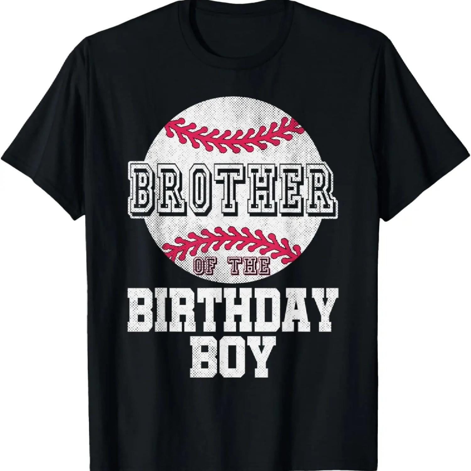 Брат именинника Игрок в бейсбол Винтажная ретро футболка S