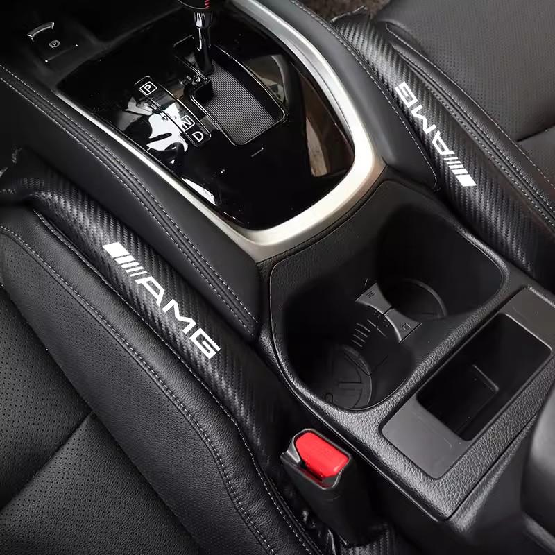 2Pcs Leather Car Seat Gap Filler Strip Gap Plug For Mercedes Benz AMG W205 W204 W206 W213 W212 W211 W222 W221 W177 W176 X253 X25