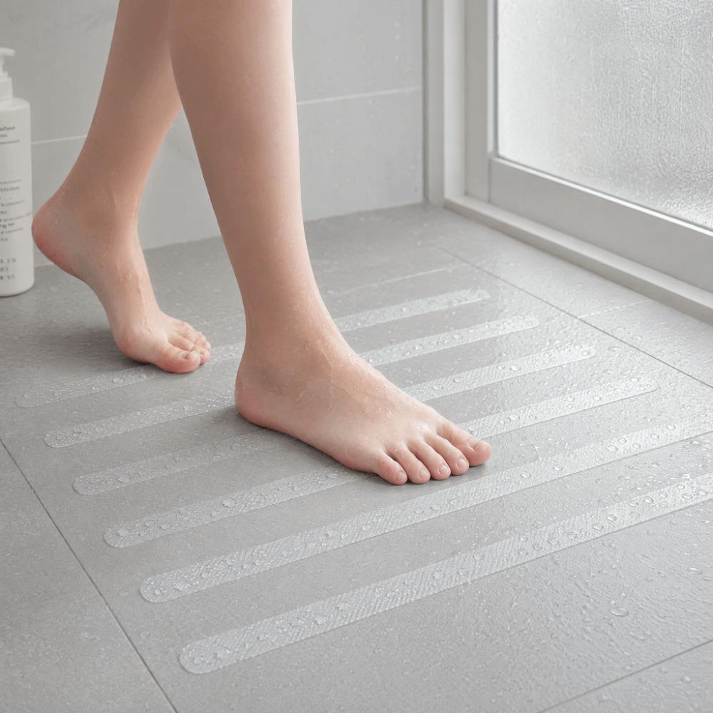 24 PCS PEVA Anti Slip Strip Self Adhesive Bathtub Sticker Practical Non Slip Sticker  Family