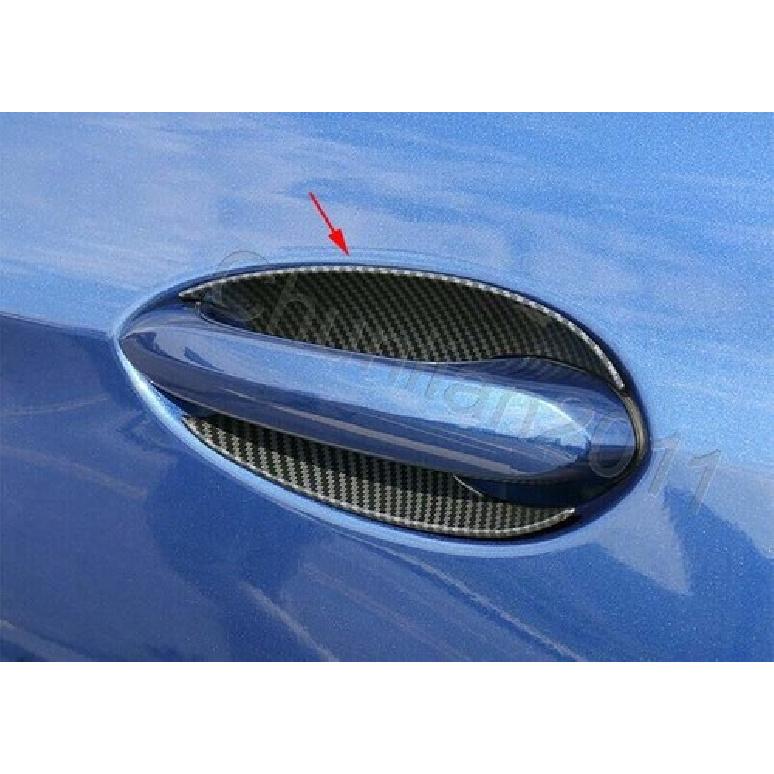 Fiber Side Door Handle Bowl Molding Cover Trim for - BMW X5 G05 ABS 4PS