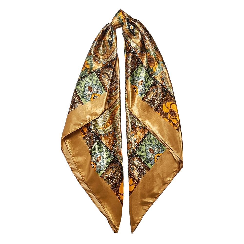 Bohemian Printed Women's Scarf 90x90cm Neckerchief Hijab Fashion Muslim Headscarf Hair Wrap