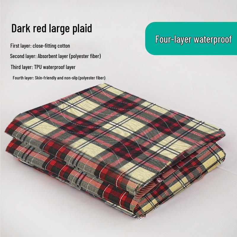 

Многоразовая непромокаемая прокладка для недержания для взрослых - Дышащая, большого размера впитывающая простыня для пожилых и парализованных пациентов. 60x90cm