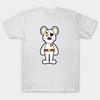 Men Black Print T-shirt Danger Mouse No-Cut Transfer Paper Print Cotton Tshirt
