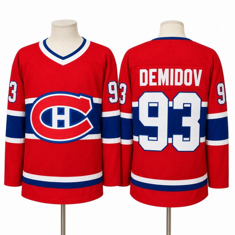 Montreal Canadiens Hockey Jersey Full Embroidery NHL Team Sport Uniform Long Sleeve Winter Fan Apparel