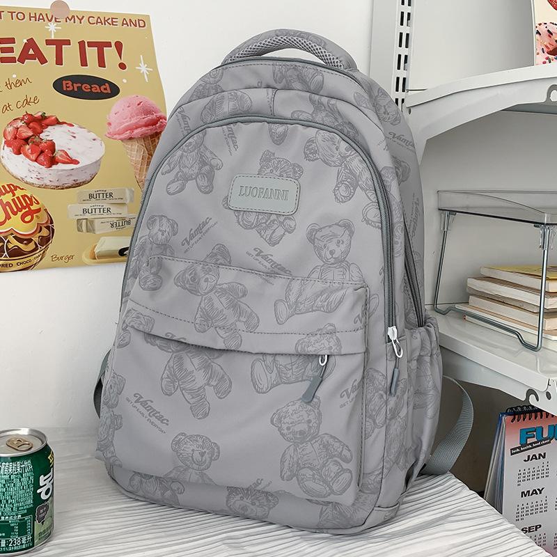 Children's Schoolbags Elementary School Students  Girls' High Ooking Junior High School Students' Printed Backpacks