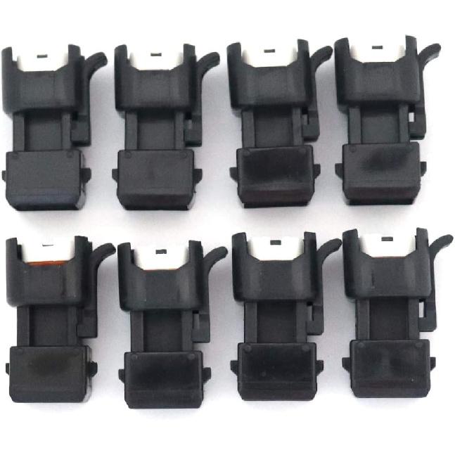 FainWan 8pcs Fuel Injector Adapter Connector Kit Replacement Compatible with EV1 to USCAR EV6 & EV14 Che-vy LS1 LS2 LS3
