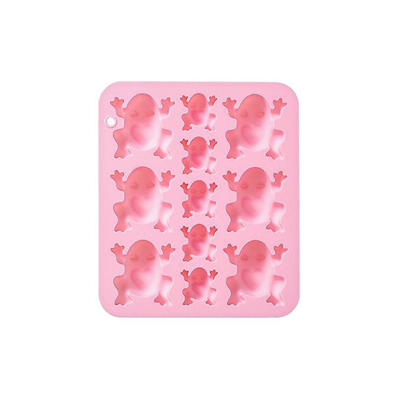 Frogs Silicone Mold, Candy Chocolate Frog Mold For Birthday, Party, Cake Decoration Passover Bake Ware And Ice Tray розовый