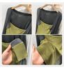 Women's Lyocell Tencel Patchwork Long Sleeve Waist-Cinching Top (Spring 2026 Collection)