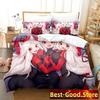Helltaker Bettwäsche-Set Bettbezug Laken Bedrucktes Bett-Set Kissenbezug Bett Voll Queen King Size Bettdecke Schlafzimmer