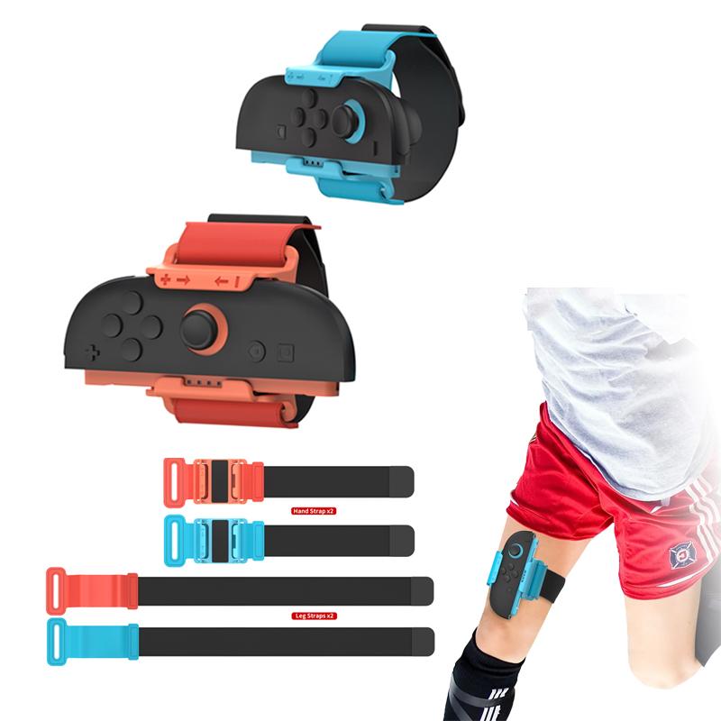 For Switch 1 Joy Cons Wrist Straps Leg Straps Left Right Controller Joystick Gamepad Adjustable Game Bracelet Gaming Accessories