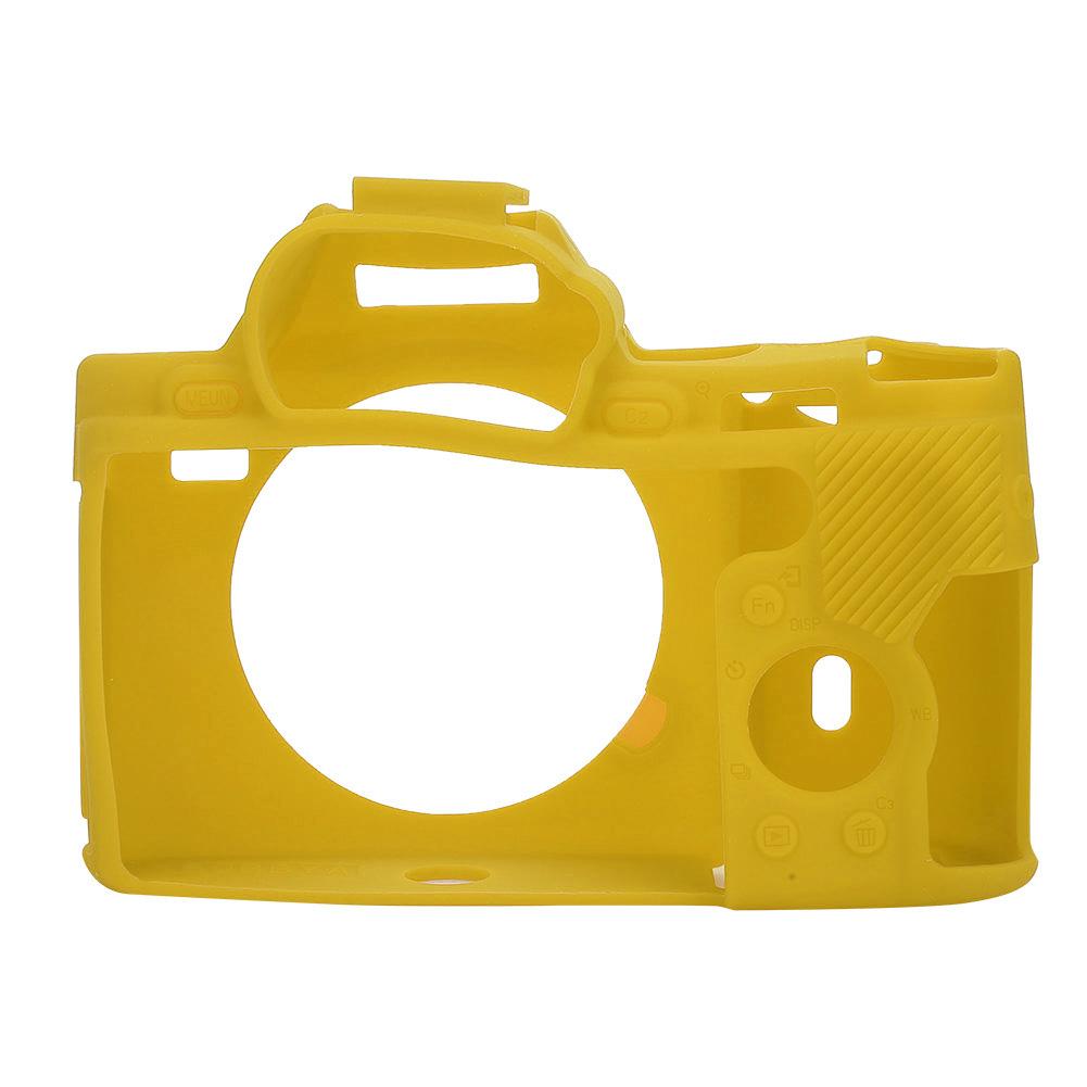 

Растягивающийся и прочный силиконовый чехол для цифровой камеры для Sony A7R A7 A7S, моющийся протектор, желтый жёлтый