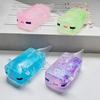 Clear Salamander Cube Squeeze Toy Stress Relief Glitter Salamander Sugar Ball Sensory Toy Decompression Salamander Fidget