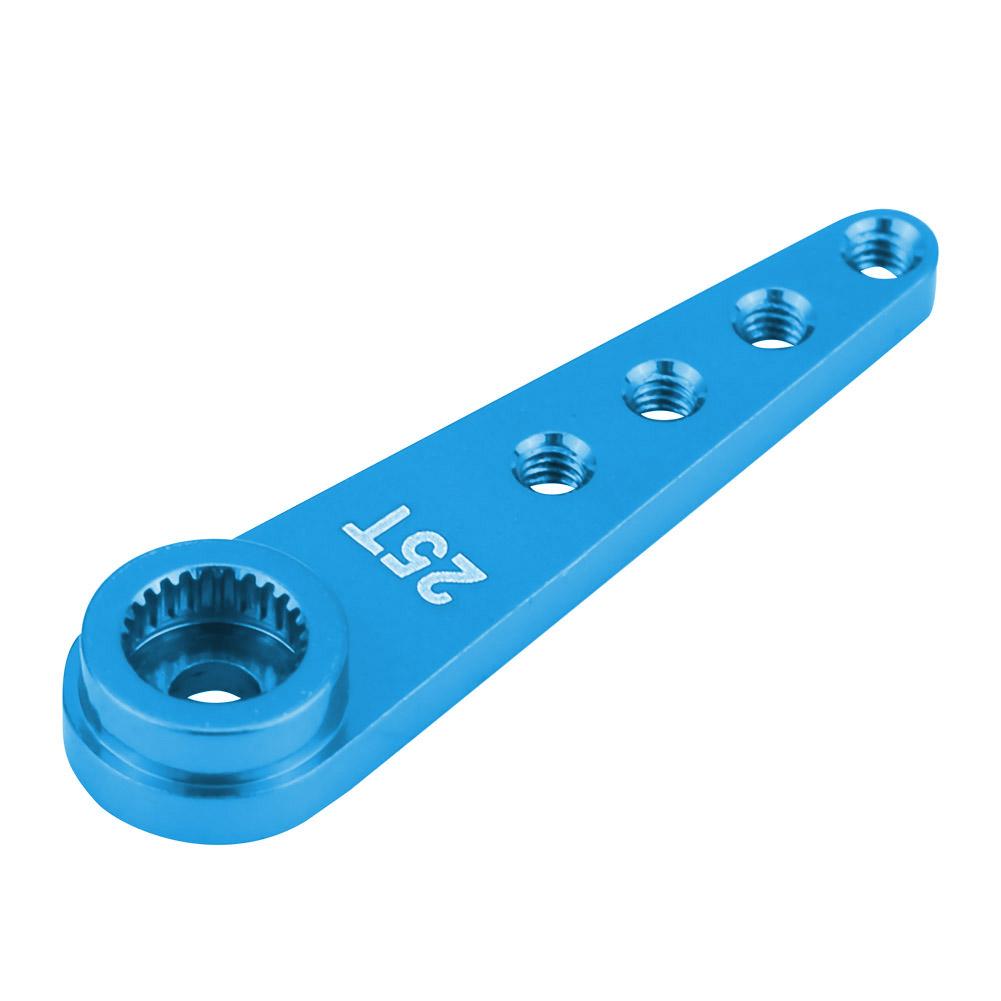 CNC Machining Aluminium Alloy 25T Servo Arm for WPL 1627 RC Truck (Blue)