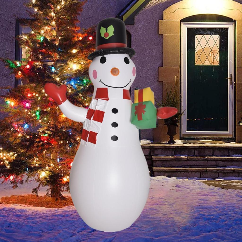 Inflatable Snowman Xmas Decor Festival Cute Doll Props Christmas Model