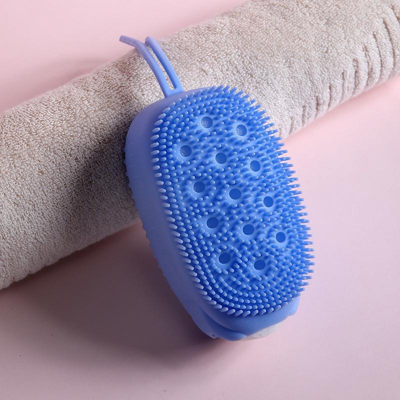 Dual-Sided Silicone Bubble Bath Brush & Back Scrubber