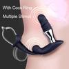 Prostate Massager for Men, Vibrating & Electric Shock with Remote Control, Stretching Anal Stimulator, Male Masturbation Sex Toy