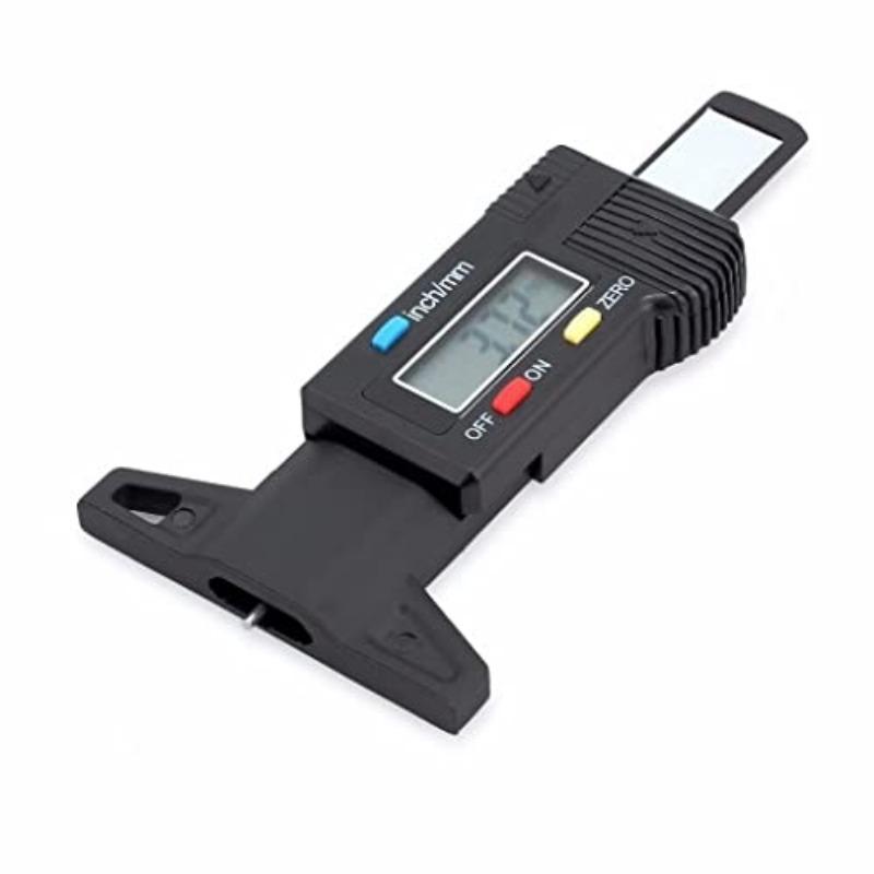 0-25.4mm Digital Tire Tread Gauge with LCD Display and Suitable for Operation At 0-40°C for Cars, Vans, Motorcycles, Trucks