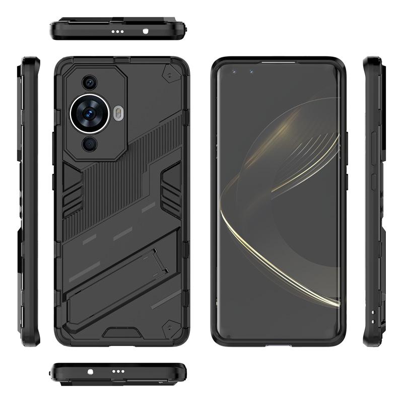 Suitable for Huawei Mate70 Pro invisible bracket mobile phone case Honor 100 punk armor anti-drop protective case
