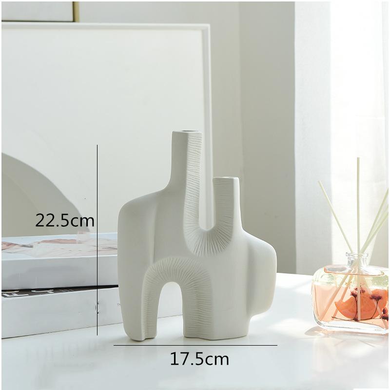 Irregular Rockery Hollow Coral Abstract Ceramic Ornaments Ceramic Vase Flower Arrangement Crafts Ornaments Vases Pots Decor