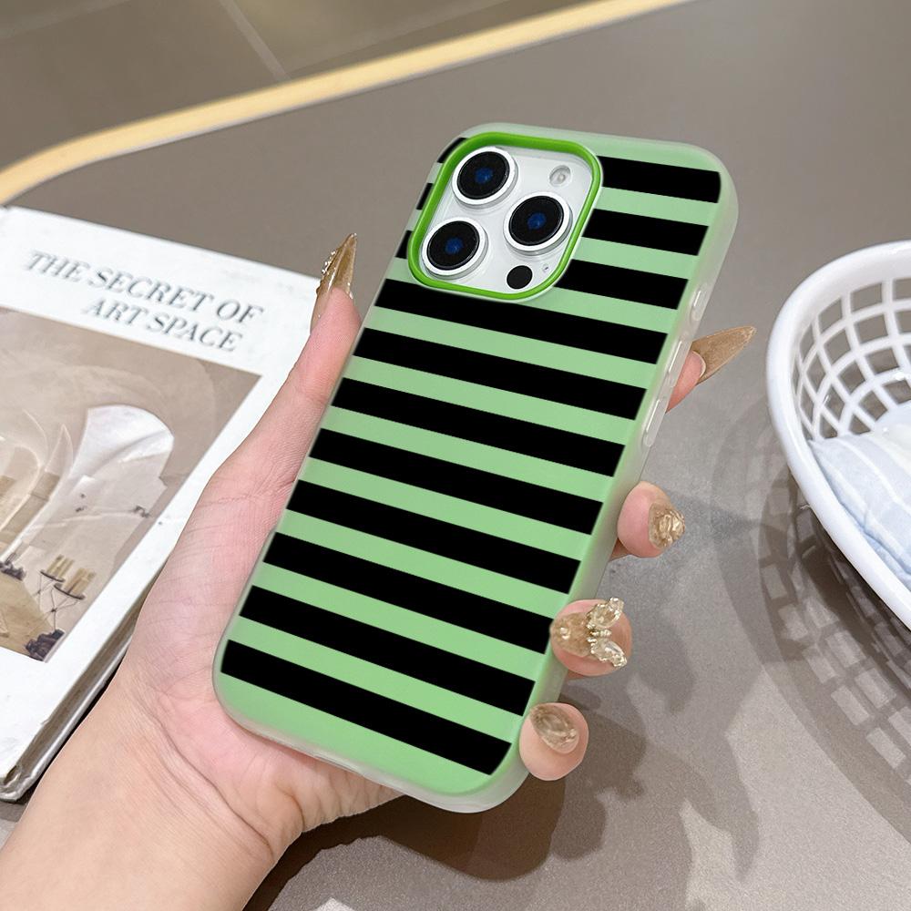 Matte Candy Color 2 in 1 Phone Case for Redmi Note A5 A3 15 14 14C 13 13C 12 12C 11 A1 10 9T 9A 9 Pro 4G 5G Fashion Black Lines