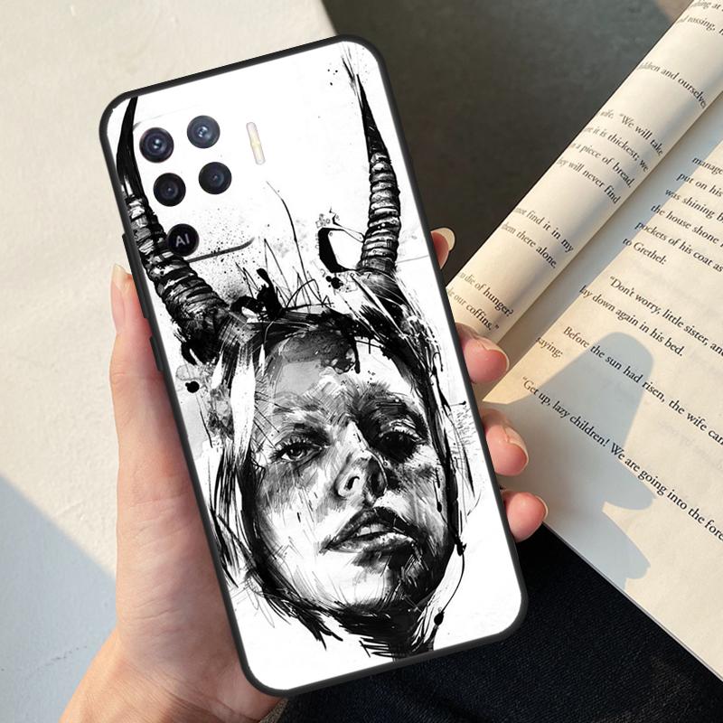 Devil Woman Case For Oppo A58 A98 A78 A18 A38 A60 A80 A40 A77 A57 A17 A74 A54 A94 A96 A76 A16 A15 A5 Pro