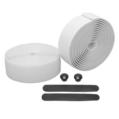 EVA Bicycle Handlebar Tape Bike Cycling Handle Wrap PU Leather Anti Skid Shock Absorption for Drop BarWhite