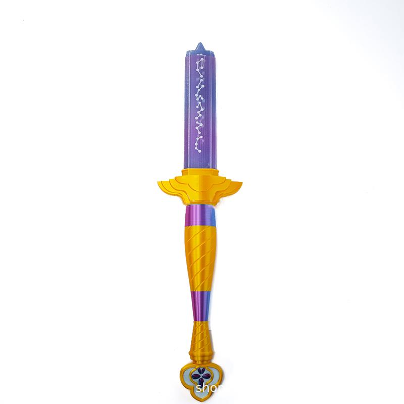 1 Pcs Cartoon Halloween Christmas Fancy Party Costume Accessories Disguise Demon Hunter Of Kpop Rumi Mira Cosplay Long Blade