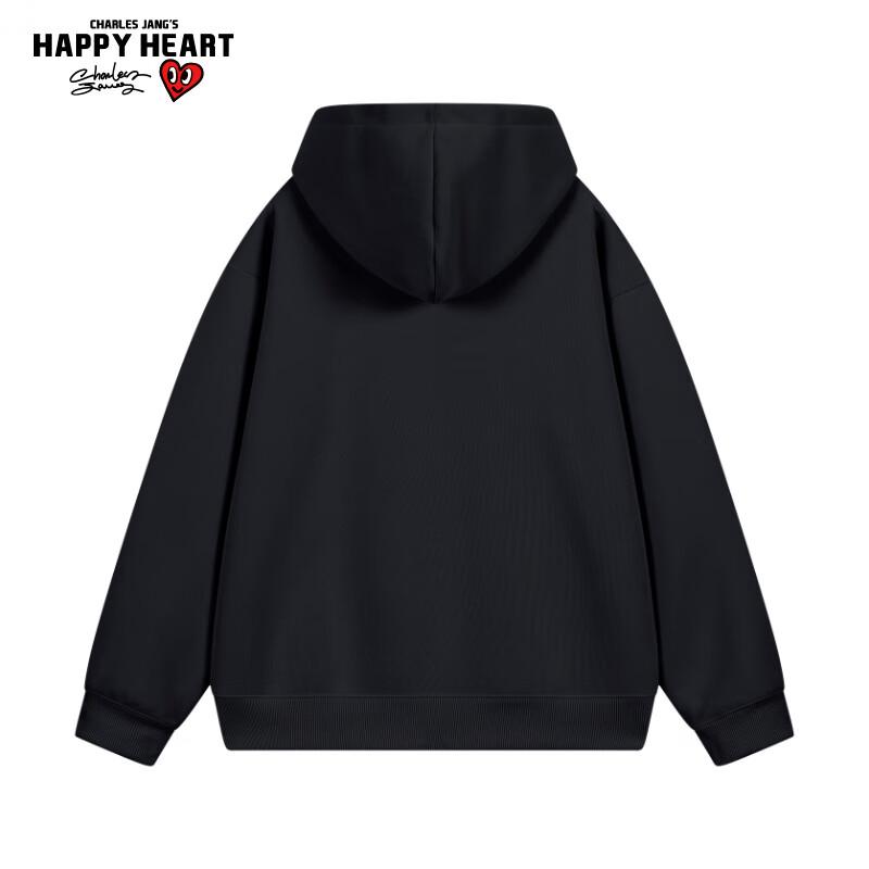 Charles Heart Mikina s kapucí s potiskem Slunce a Měsíce unisex