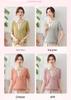 Mother's Day Stylish Ice Silk Short-Sleeve Lapel Blouse for Middle-Aged Women
