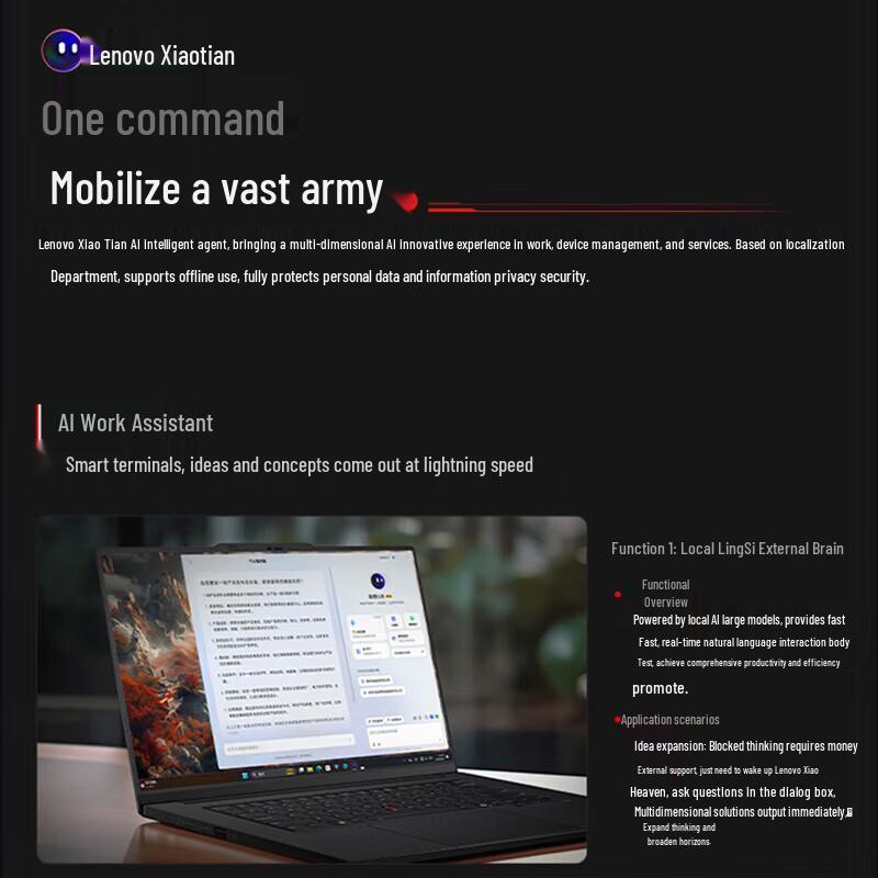 Lenovo ThinkPad P1 2024 AI-Ready Mobile Workstation (CN version)