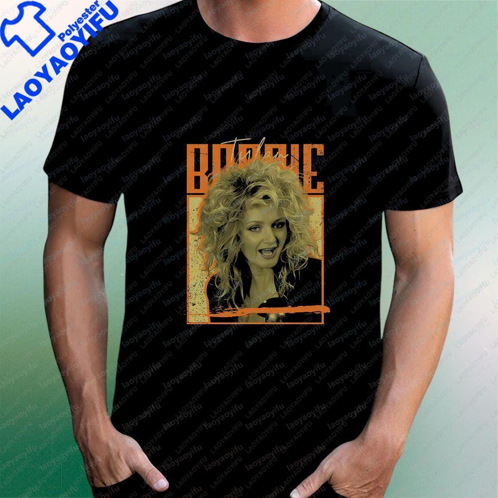 Bonnie Tyler Summer Trended Streetwear Short-Sleeved Unisex's and WoUnisex's Universal Pattern Large-Sized Comfortable T-Shirt
