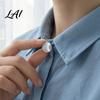 Magnetic Collar Button Cat's Eye Stone Button No Sew Safety Pin for Neckline Embellishment Scarf Shirts Sweater Round Square Love Heart Decorative