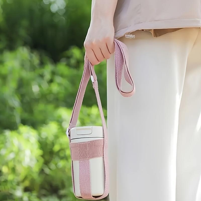 Outdoor Portable Beverage Bottle Strap Water Bottle Handle With Adjustable Strap Water Bottle Bag Canning Cup Protector