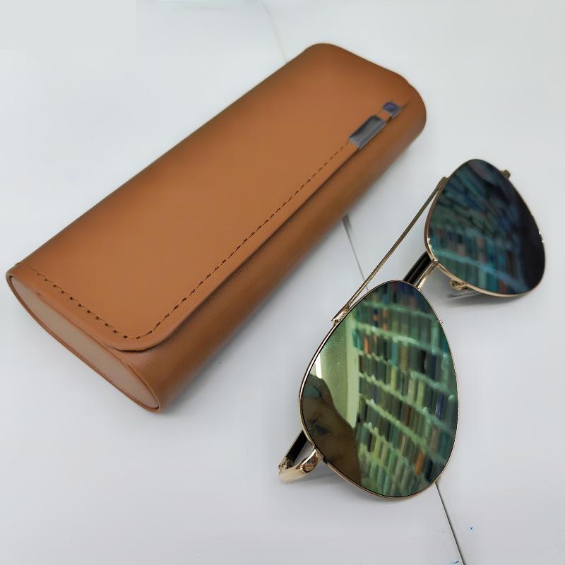 Able Minimalistisches Retro Anti-Druck Und Stoßfestes Myopie-Brillenetui Magnetisches PU-Leder-Brillenetui Unisex