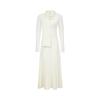 VEROMODA Women's V-Neck Long Sleeve Wool Blend A-Line Dress