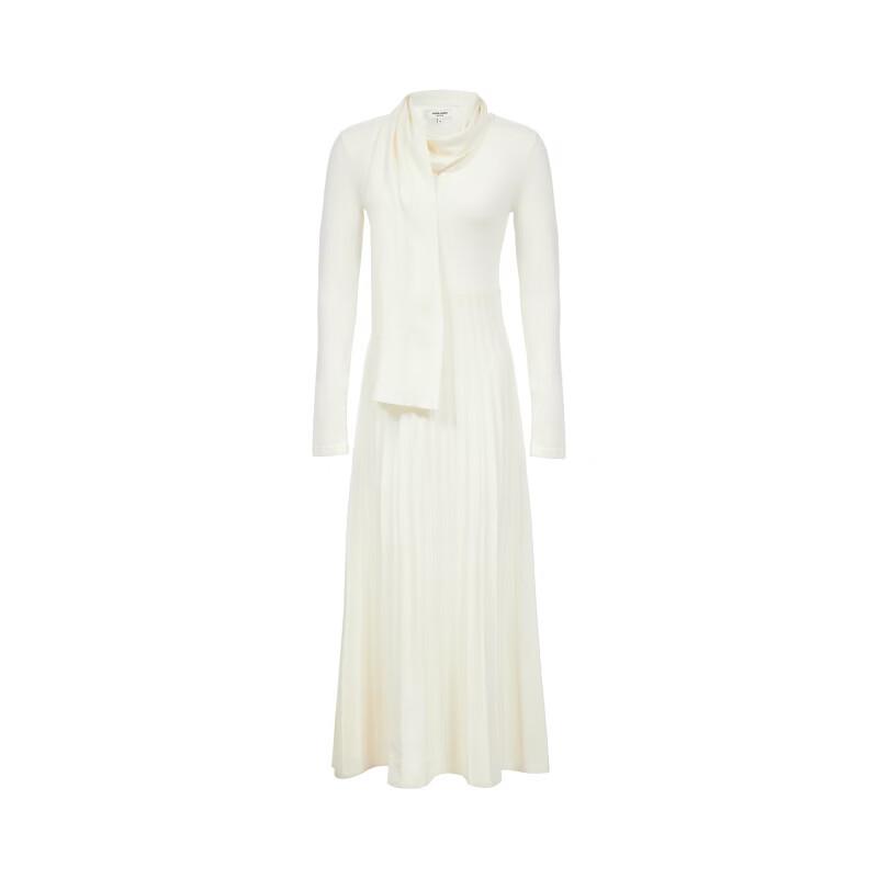VEROMODA Women's V-Neck Long Sleeve Wool Blend A-Line Dress
