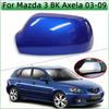 For Mazda 3 Axela BK 2003 2004 2005 2006 2007 2008 2009 Car Rearview Mirror Cover Shell Housing Wing Side Mirror Cap With Color